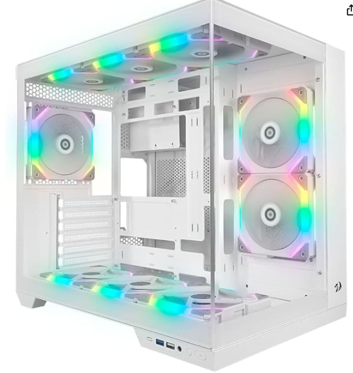 Gabinete red Dragon cor branca